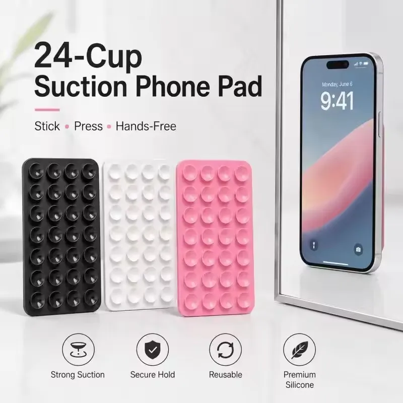 Phone Cases Case - Silicone Wall Suction Cup Bracket Creative
