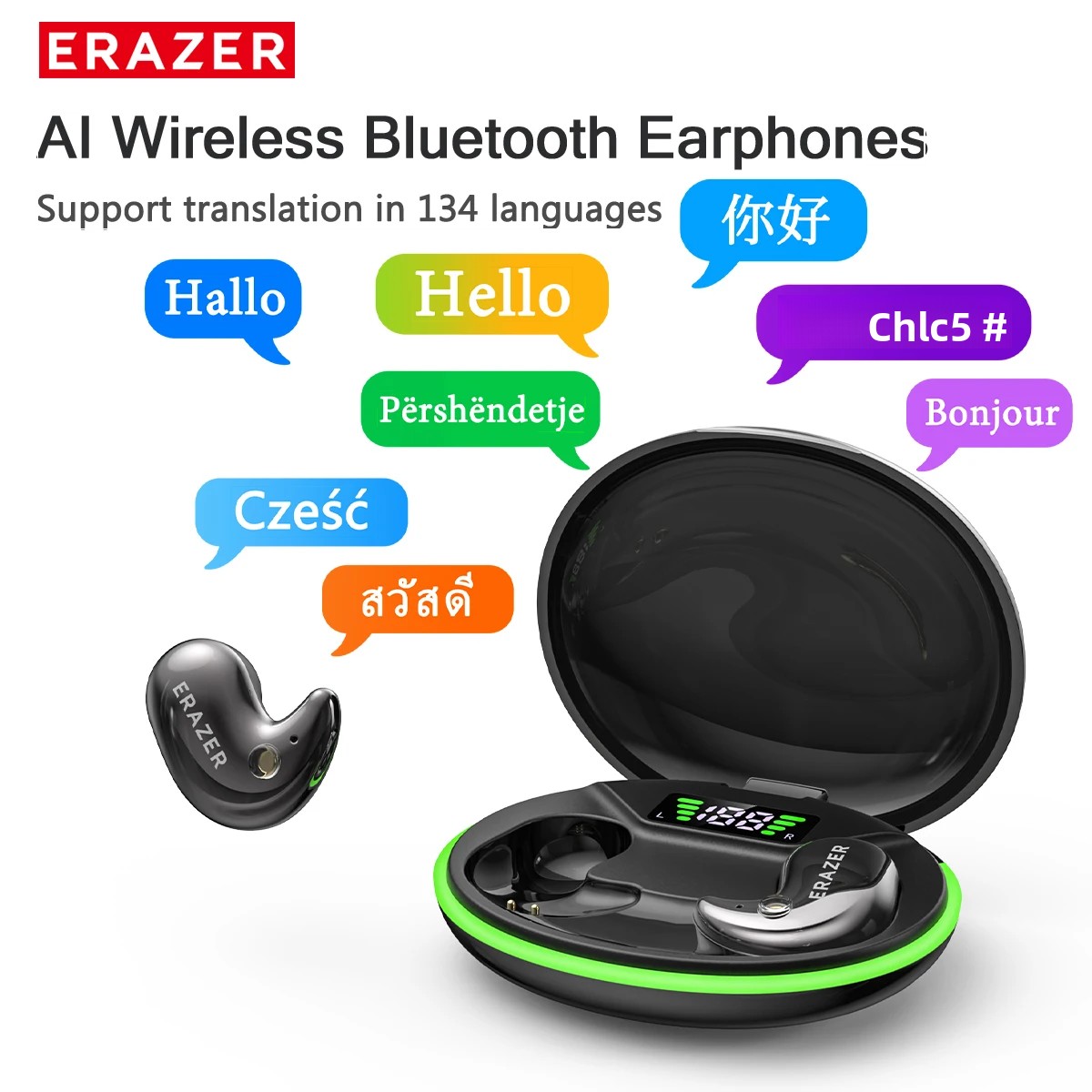 Phone Cases Case - EARZER XF58 In-Ear Bluetooth Headphones With