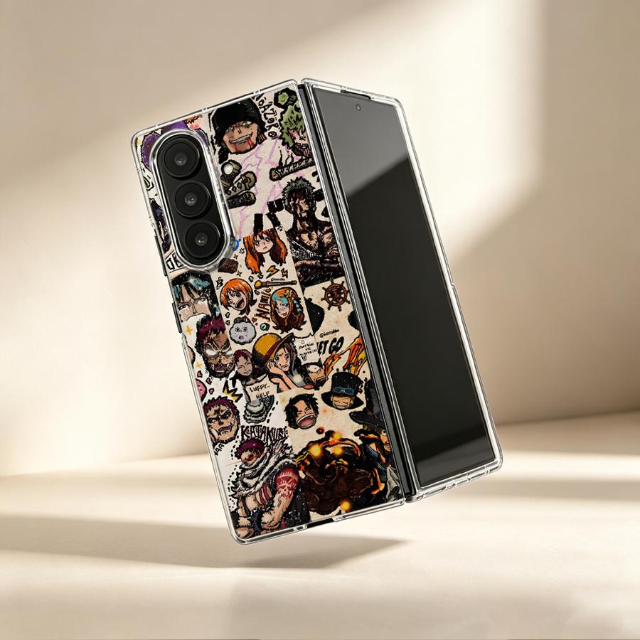 Phone Cases Z Fold 4 - Crew Bond Luffy Case for Samsung
