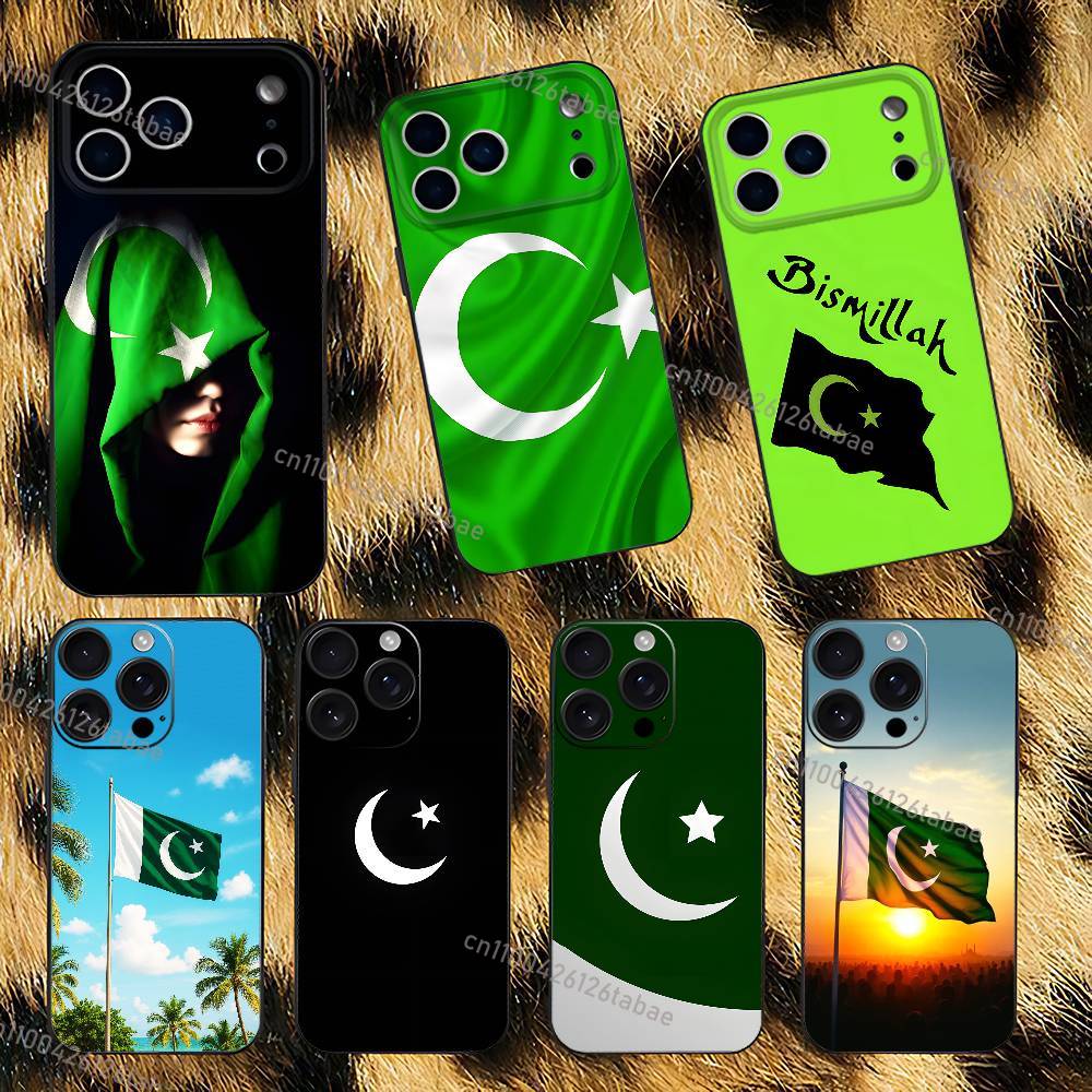 Phone Cases Pakistan - Pakistan Passport Flag Black Soft Case