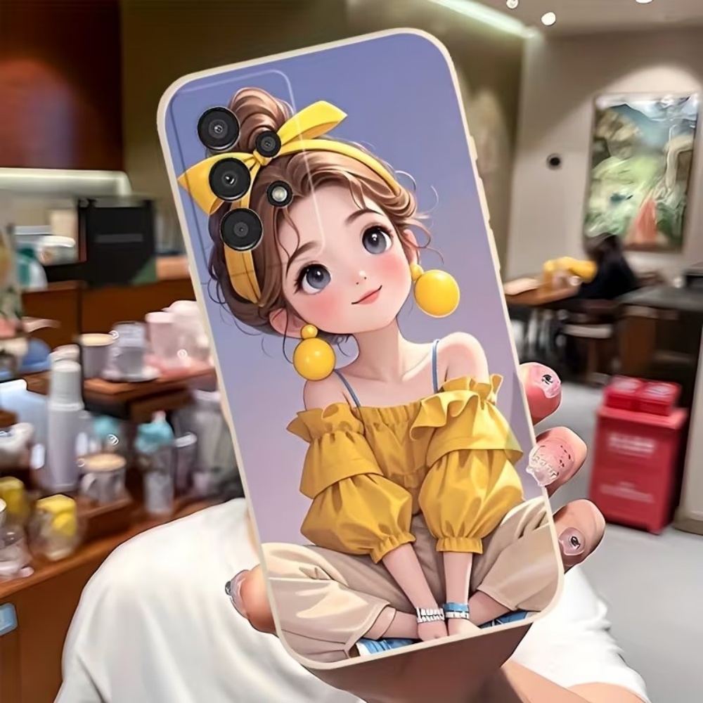 Phone Cases Girly - Cute Cartoon Girl Pattern Design Phone