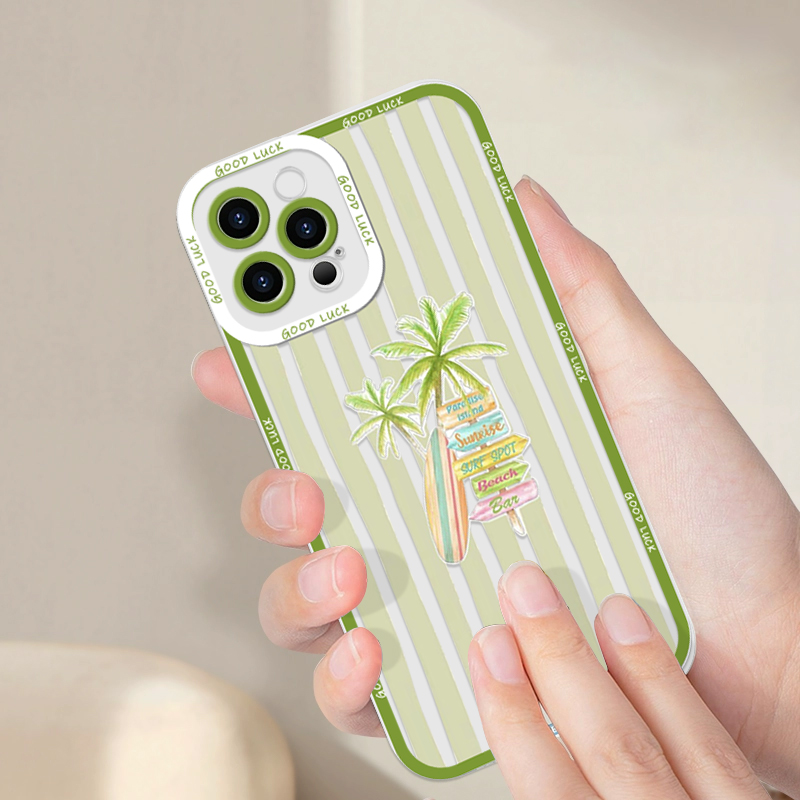 Summer Palm Coconut Tree Strip - Phone Cases Samsung A14 评论和价格