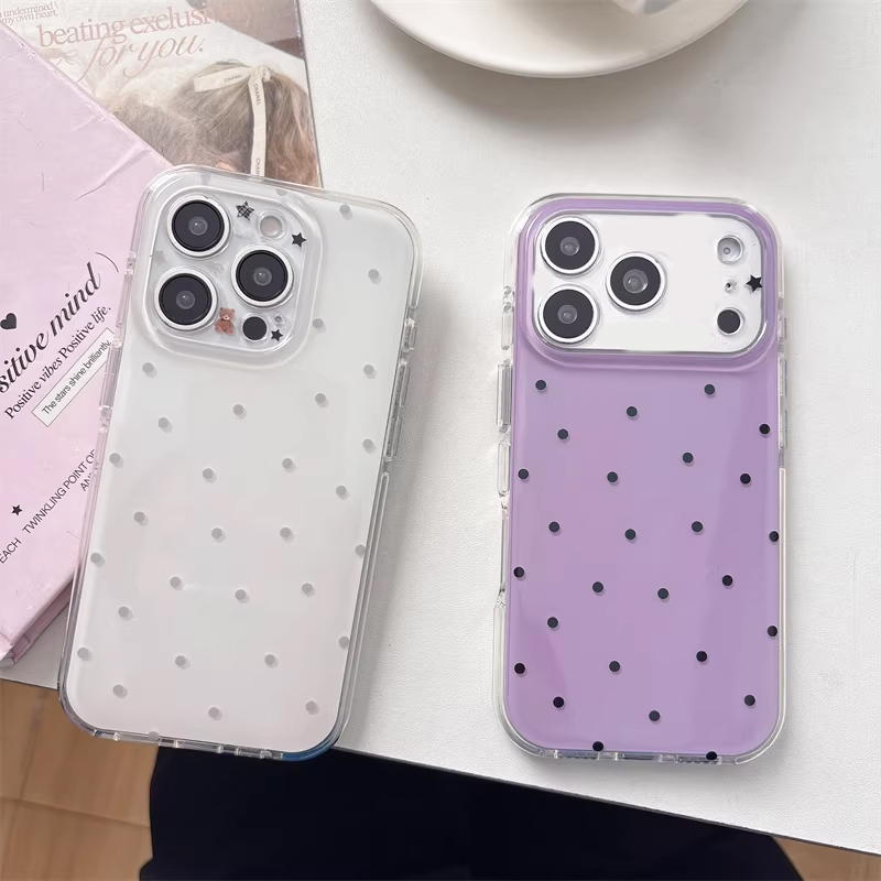 Korean Ins Girl Simple Purple  - Phone Cases Girly 评论和价格