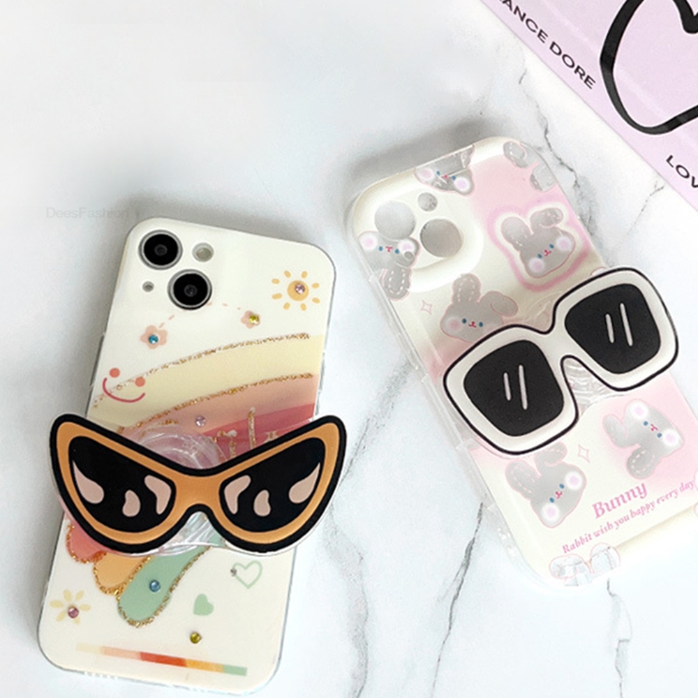 Cute Cartoon Cool Stylish Glas - Phone Cases Girly 评论和价格