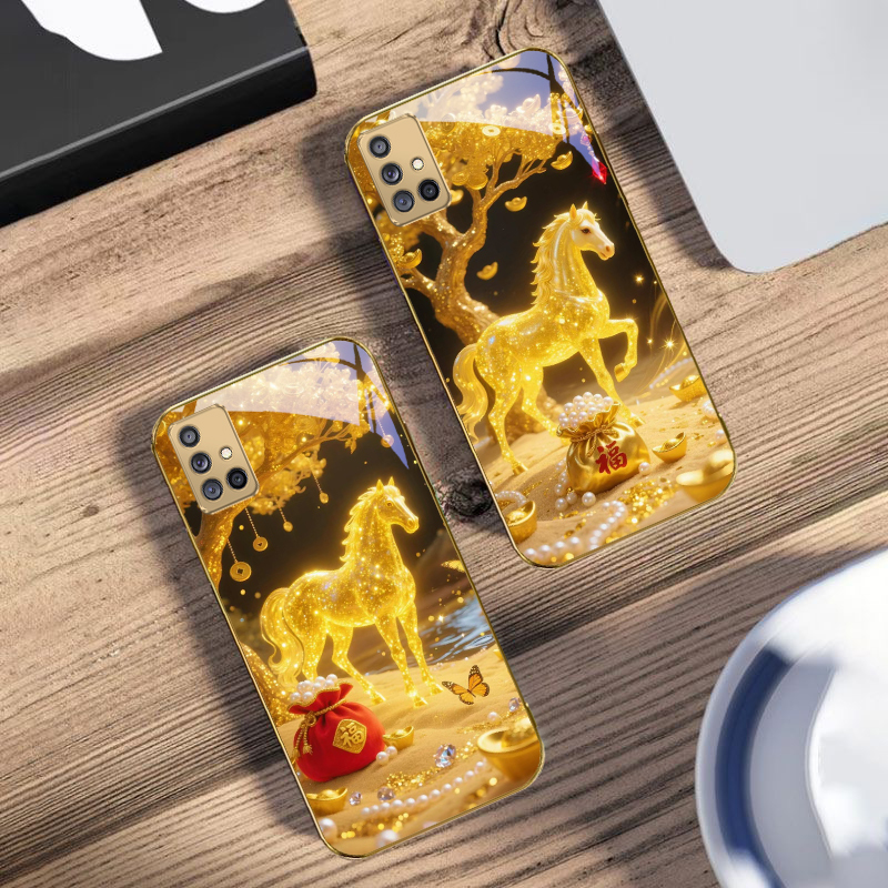 The Golden Fighting Horse For  - Phone Cases Horse 评论和价格