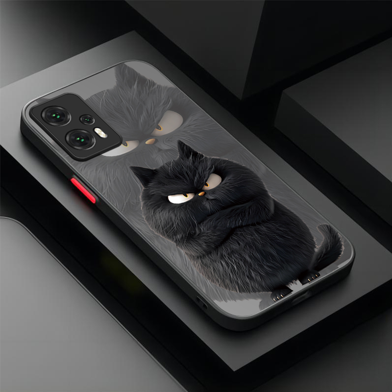 Cartoon Angry Cat Couple Style - Phone Cases Hard 评论和价格