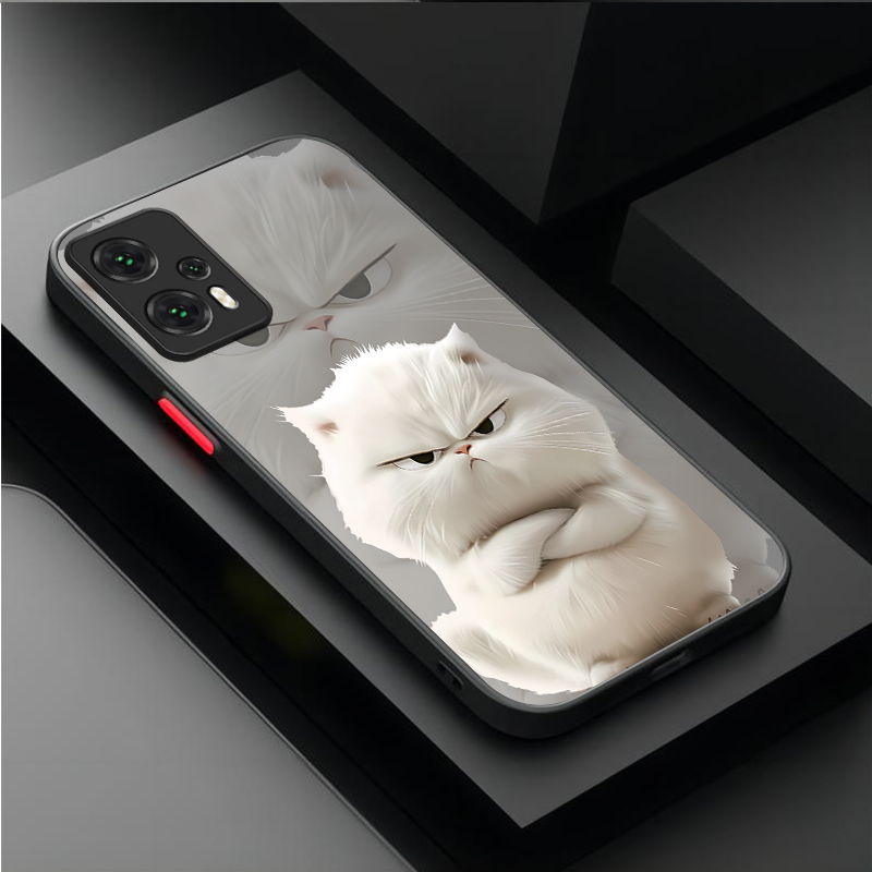 Cartoon Angry Cat Couple Style - Phone Cases Hard 评论和价格