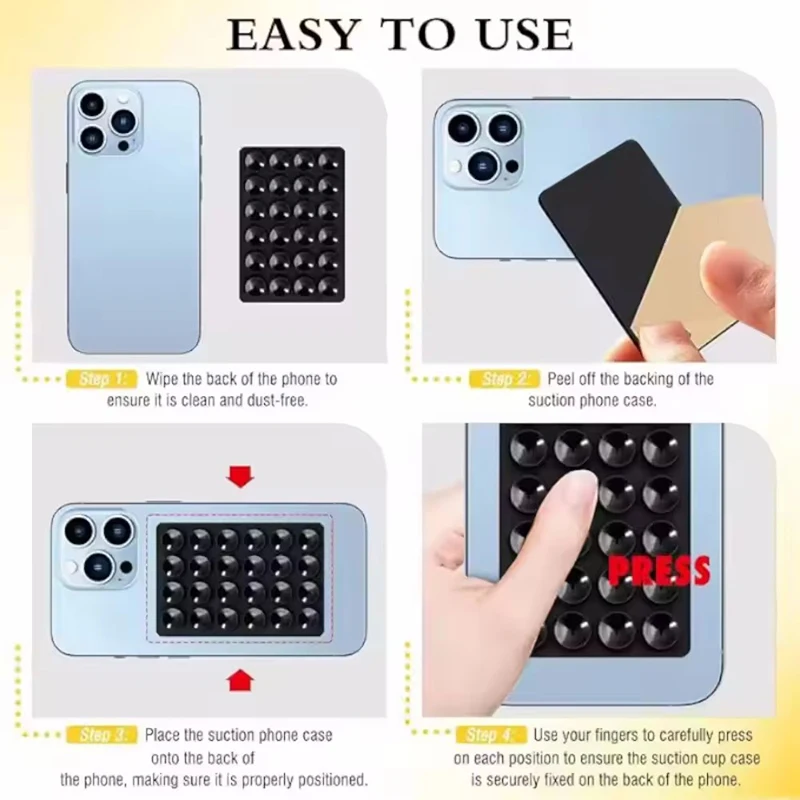 Silicone Wall Suction Cup Brac - Phone Cases Case 评论和价格