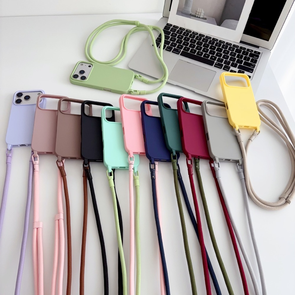 Candy Solid Color Crossbody St - Phone Cases With Charms 评论和价格