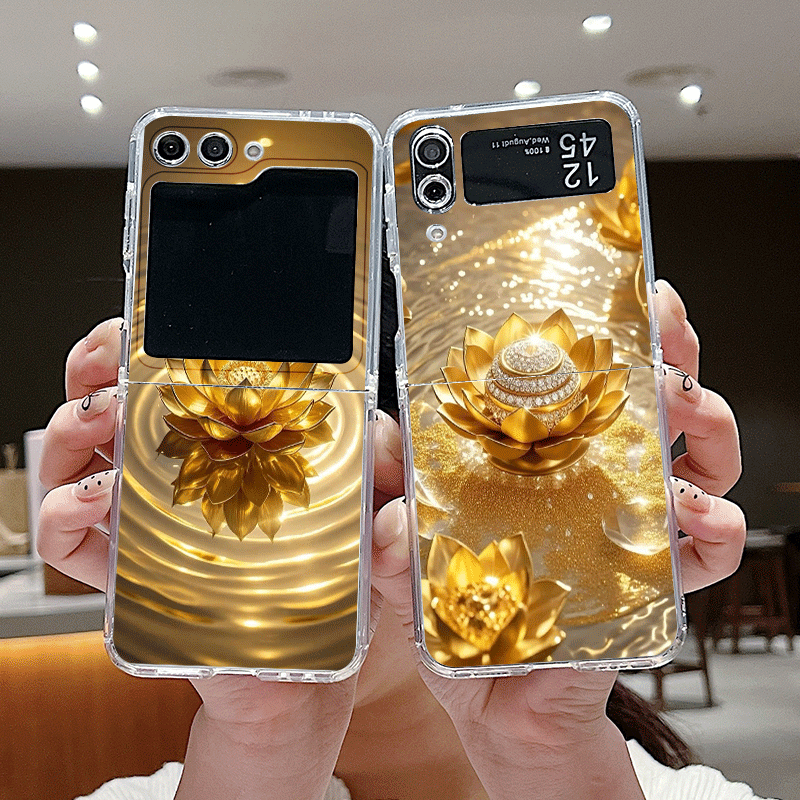 Creative Golden Lotus Flower P - Phone Cases Z Fold 4 评论和价格