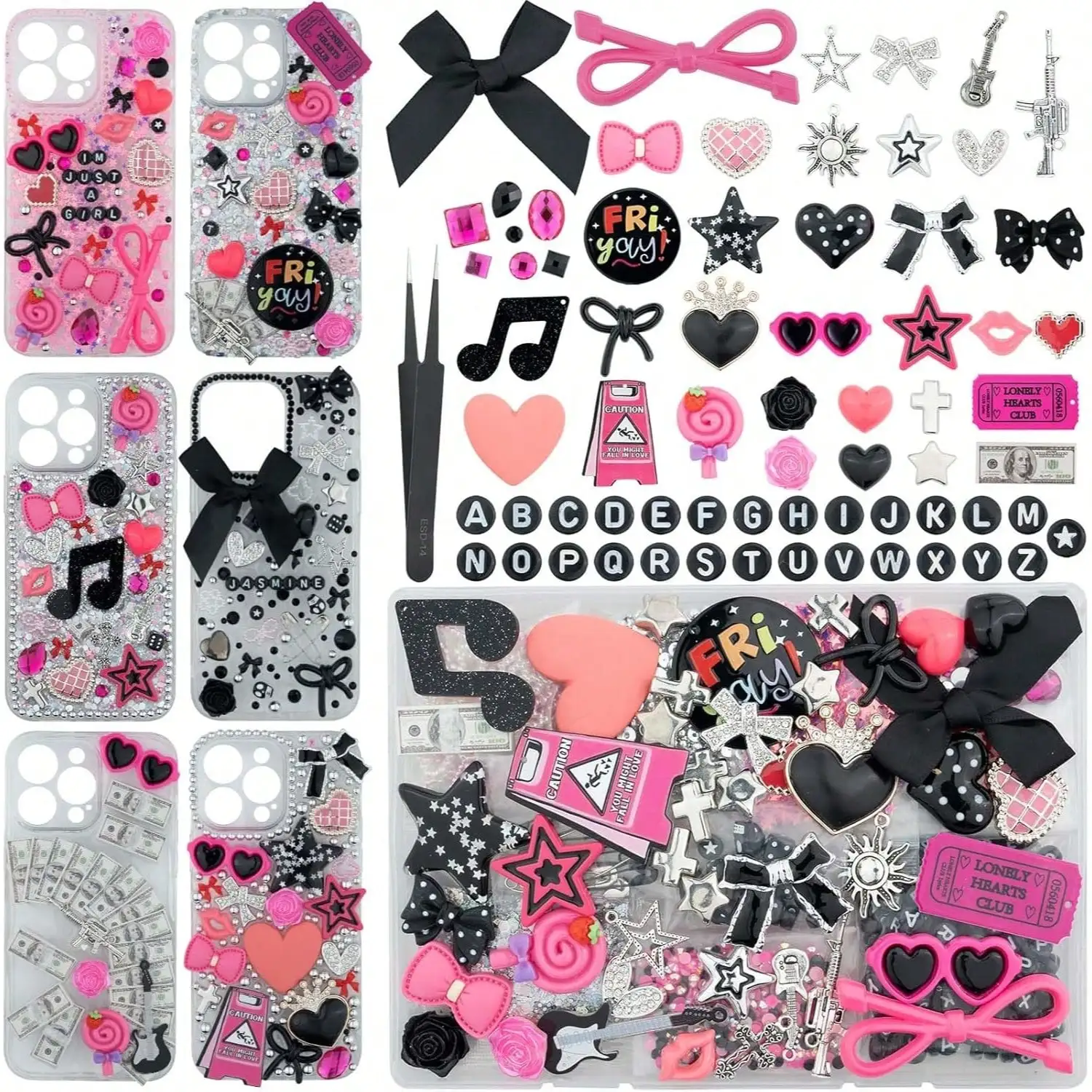 1050 Pcs Junk Phone Case Charm - Phone Cases With Charms 评论和价格