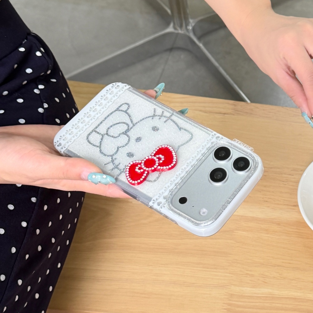 Cute Lace Glitter Laser Hello  - Phone Cases Girly 评论和价格