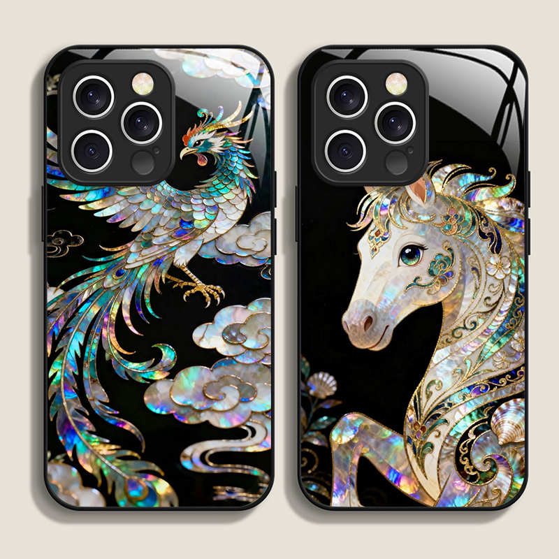 Stylish Horses Marble Texture  - Phone Cases Horse 评论和价格