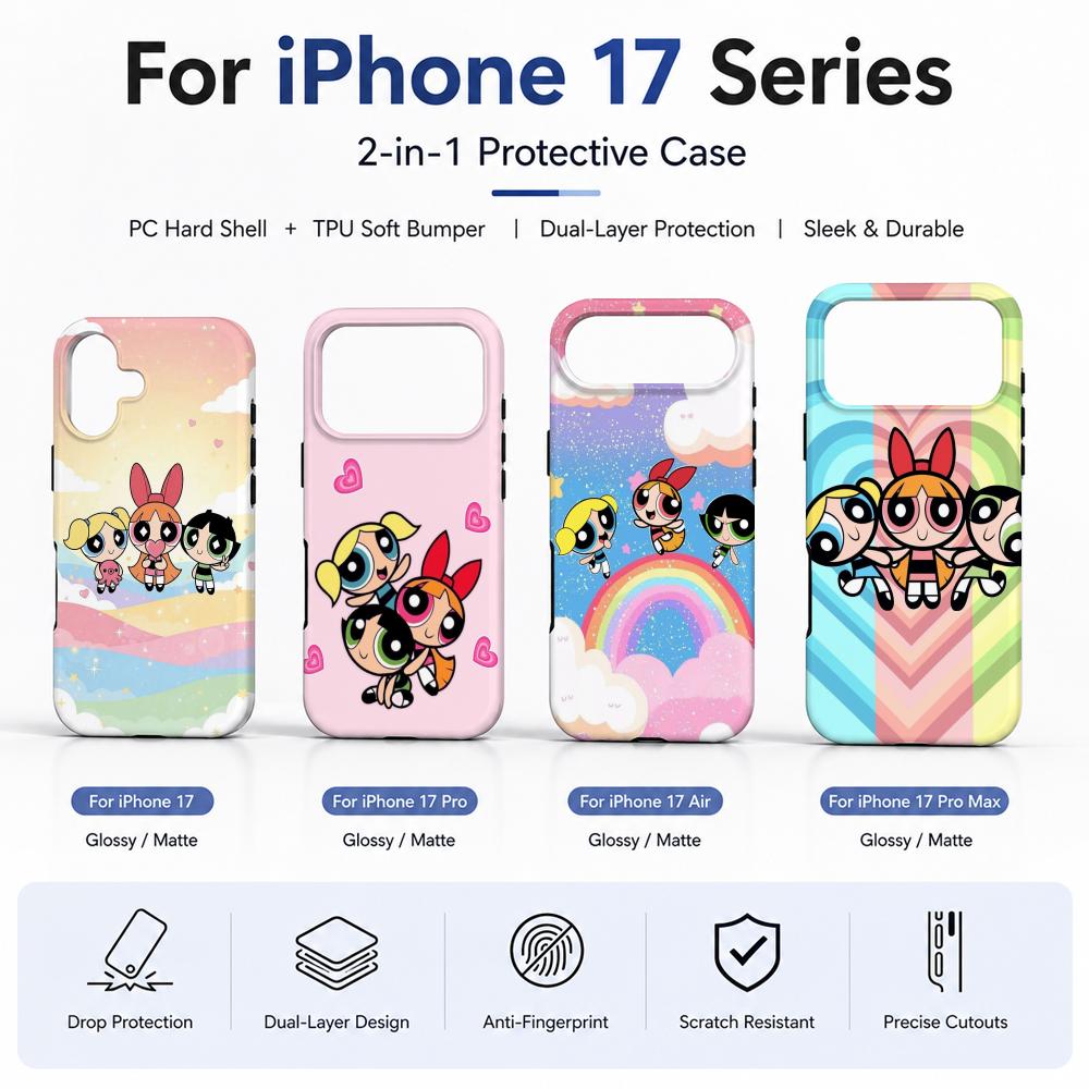 Anime P-Powerpuff Girls Phone  - Phone Cases Girly 评论和价格