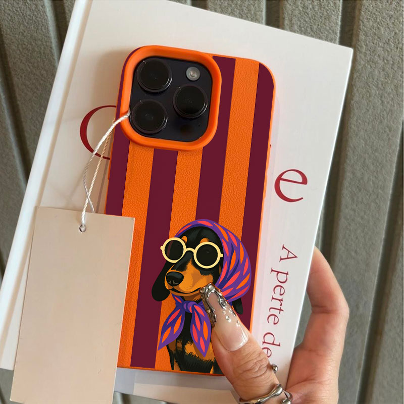 Charming Rustic Puppy in Strip - Phone Cases With Charms 评论和价格