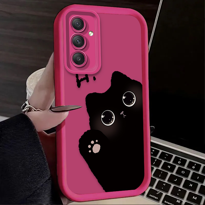 Lovely Big Eyed Cat Phone Case - Phone Cases Samsung A14 评论和价格