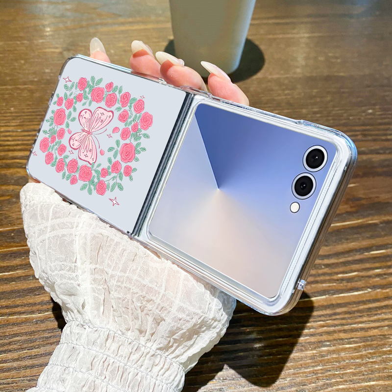 Pink Flowers Pattern Phone Cas - Phone Cases Z Fold 4 评论和价格