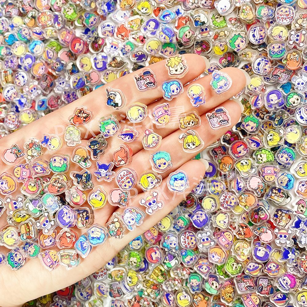 100 mini One Piece acrylic DIY - Phone Cases With Charms 评论和价格