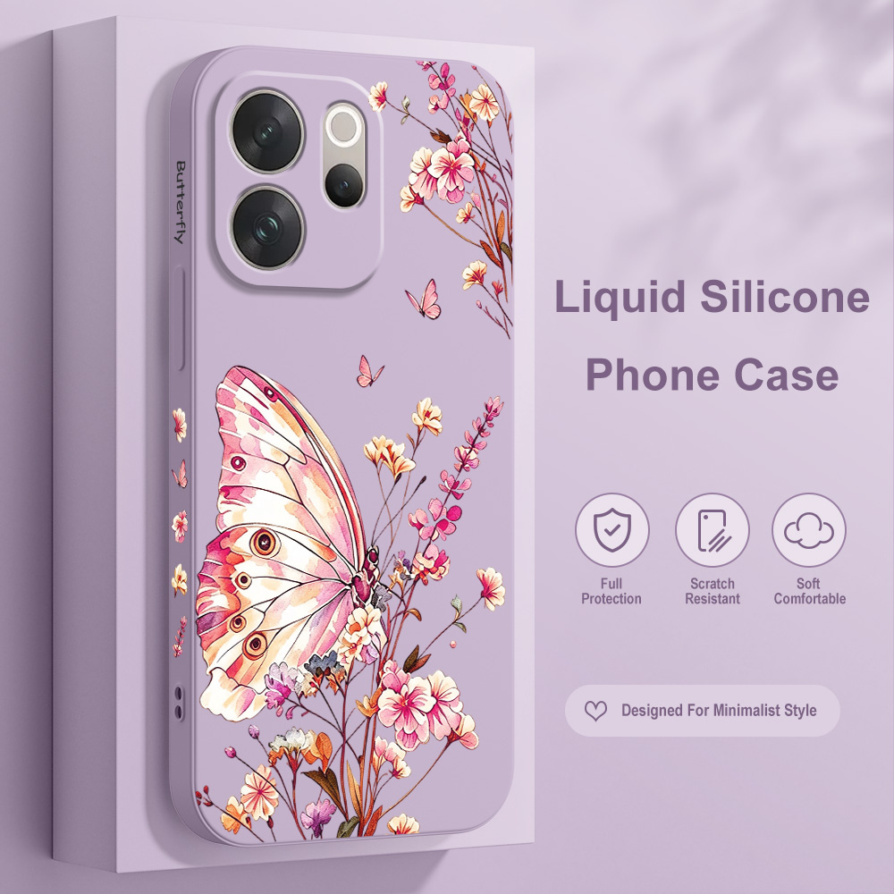 Butterfly Sprig Phone Case For - Vivo V40 评论和价格
