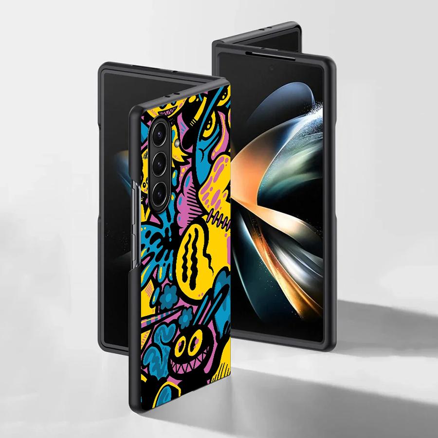 Cartoon Graffiti Design Case f - Phone Cases Z Fold 4 评论和价格