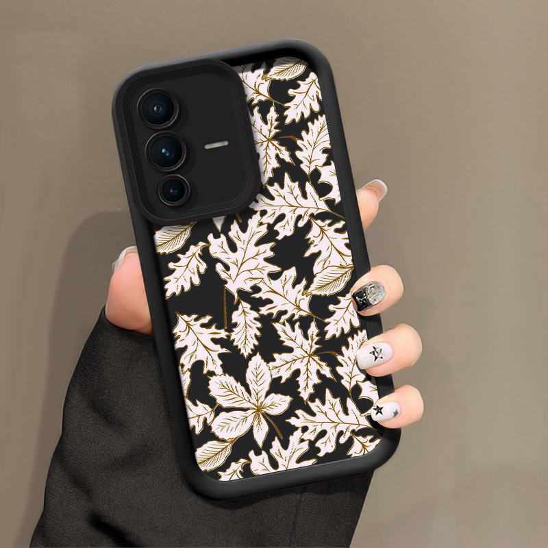 Leaves Pattern Phone Case For  - Vivo V40 评论和价格