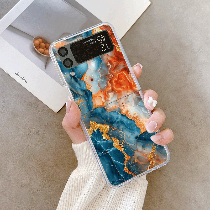 Artistic Colorful Marble Textu - Phone Cases Z Fold 4 评论和价格