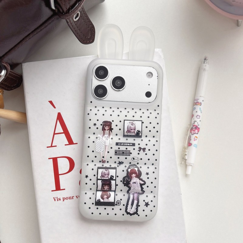 Japanese Y2K Cute Bunny Ear Ph - Phone Cases Girly 评论和价格