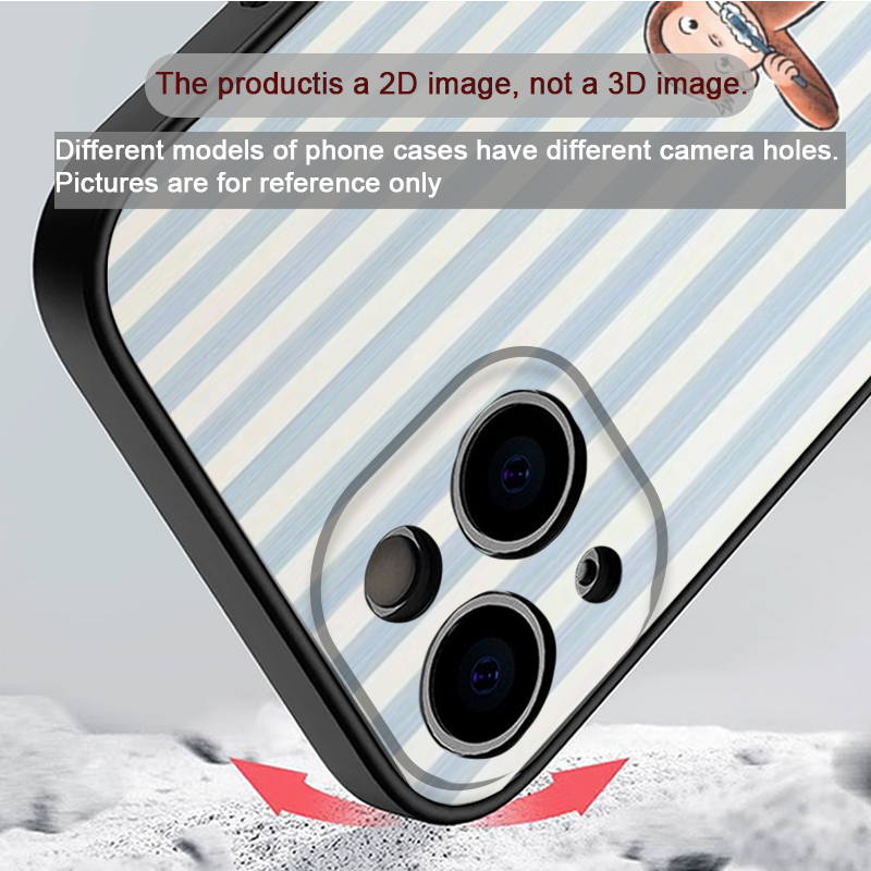 Cartoon Striped Monkey Holding - Phone Cases Iphone 16 Pro 评论和价格