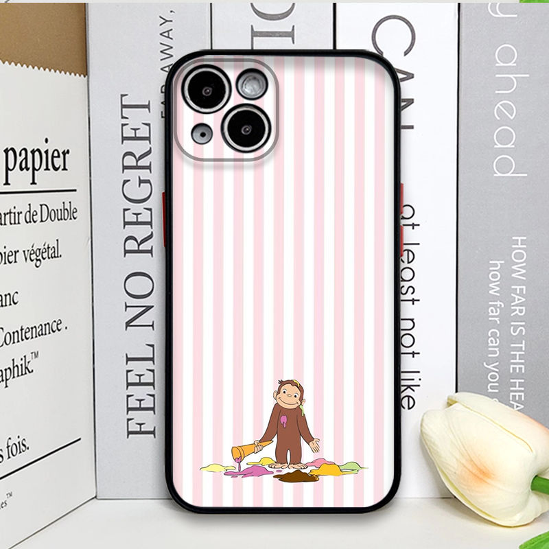 Cartoon Striped Monkey Holding - Phone Cases Iphone 16 Pro 评论和价格